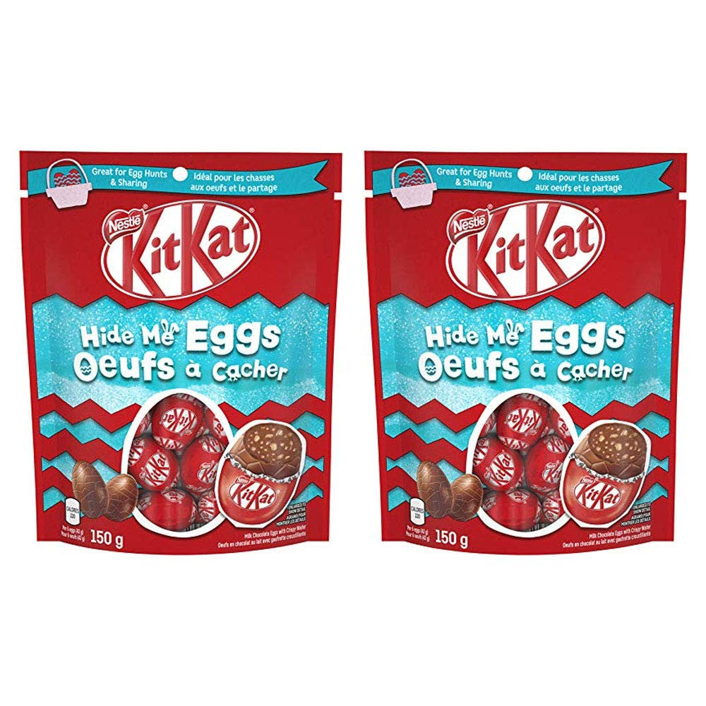 Nestle KitKat Easter Hide Me Chocolate Eggs 150g/5.3oz, 2-Pack {Imported from Canada}