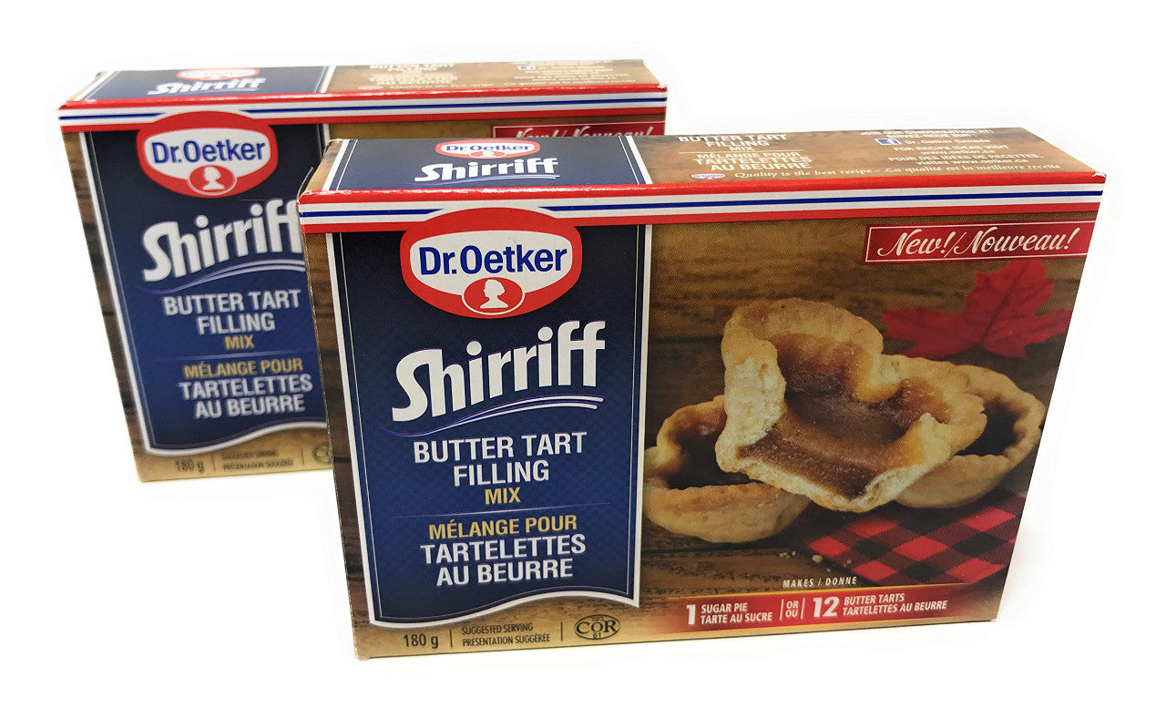 Dr. Oetker Shirriff Butter Tart Filling Mix, 180g/6.3oz per box, 2ct, {Imported from Canada}