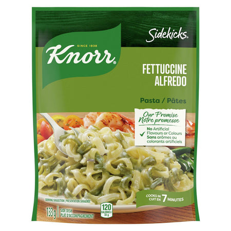 Knorr Sidekicks Fettucine Alfredo Pasta 133g/4.7oz, 8-Pack {Imported from Canada}