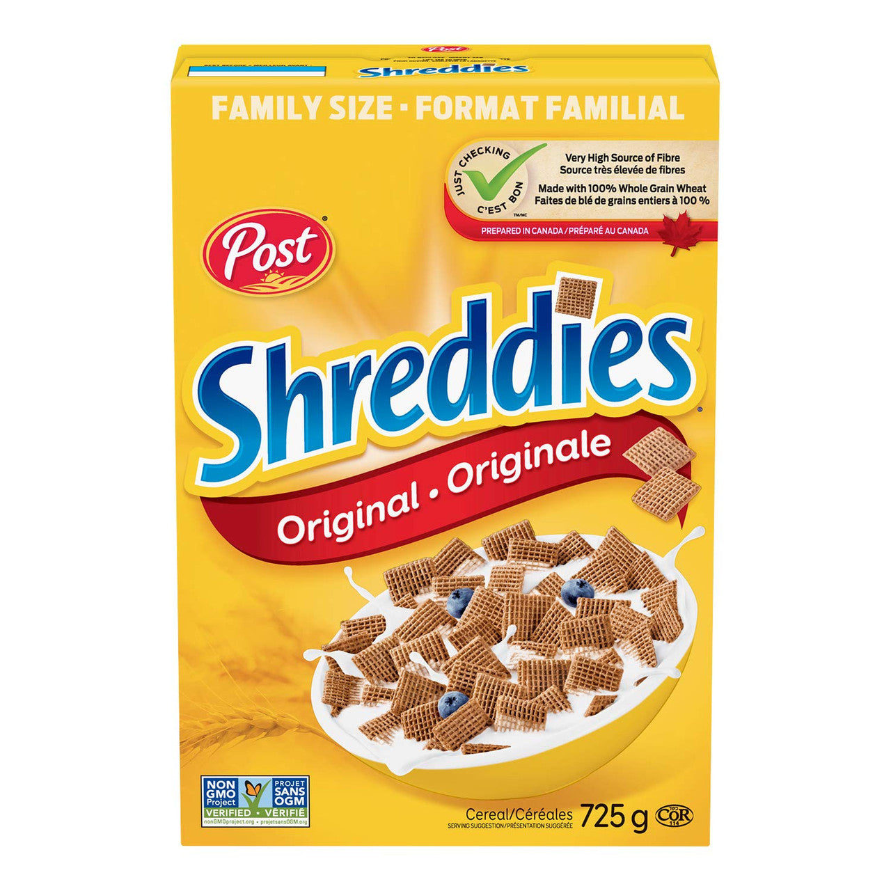 Shreddies Cereal 550g/19.4 oz., {Imported from Canada}