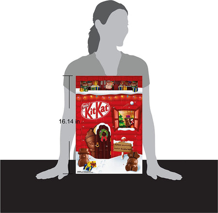 Nestle Kit Kat Christmas Holiday Chocolate Advent Calendar, 208g/7.3 oz. Box {Imported from Canada}