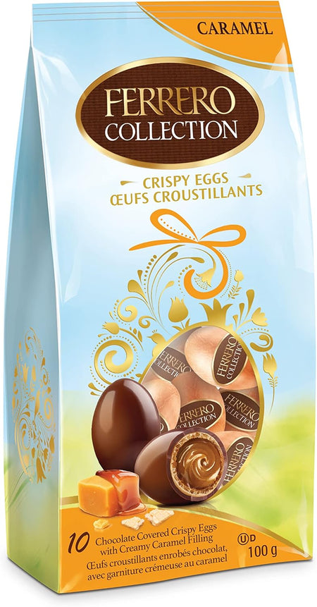 Ferrero Collection Crispy Easter Eggs With Caramel Filling, 100g/3.5 oz. - Angle Of Bag