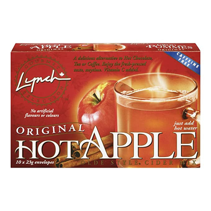 Lynch Original Hot Apple Cider Drink Mix, 23g/0.8 oz., 10 packets {Imported from Canada}