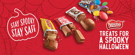 Nestle Mini Assorted Chocolates, Coffee Crisp, Kit Kat, Smarties, Aero, 25ct, Halloween Box, 248g/8.7 oz. {Imported from Canada}