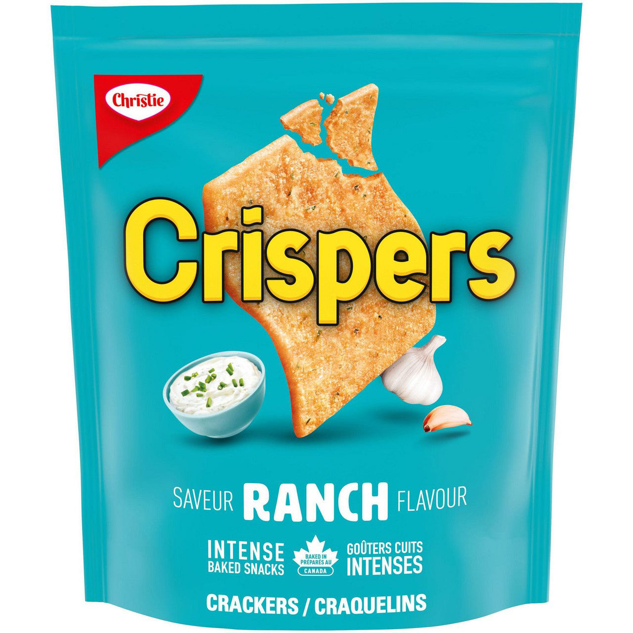 Christie Crispers, Ranch Crackers, 145g/5.1 Ounce, Bag, {Imported from Canada}