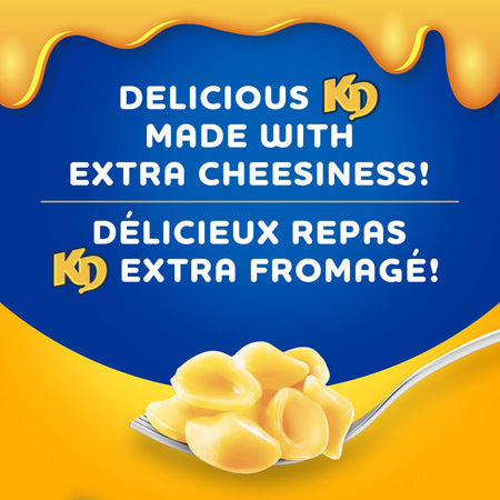 Kraft Dinner, Three Cheese, Macaroni & Cheese, 200g/7.1oz.,(Pack of 24) {Imported from Canada}