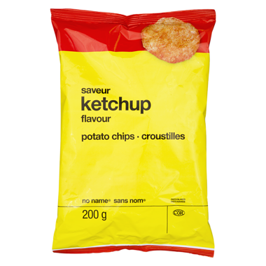 NO NAME Potato Chips, Ketchup 200g/7.1 oz., bag, (Imported from
