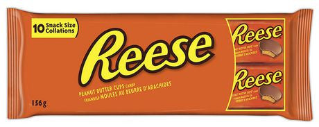 Hershey's Reese Snack Size Peanut Butter Cups, 10ct/156g/5.5oz, (Imported from Canada)