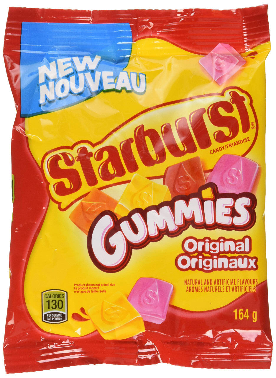 Starburst Gummies Original Candy, 164g/5.8oz, (Imported from Canada)
