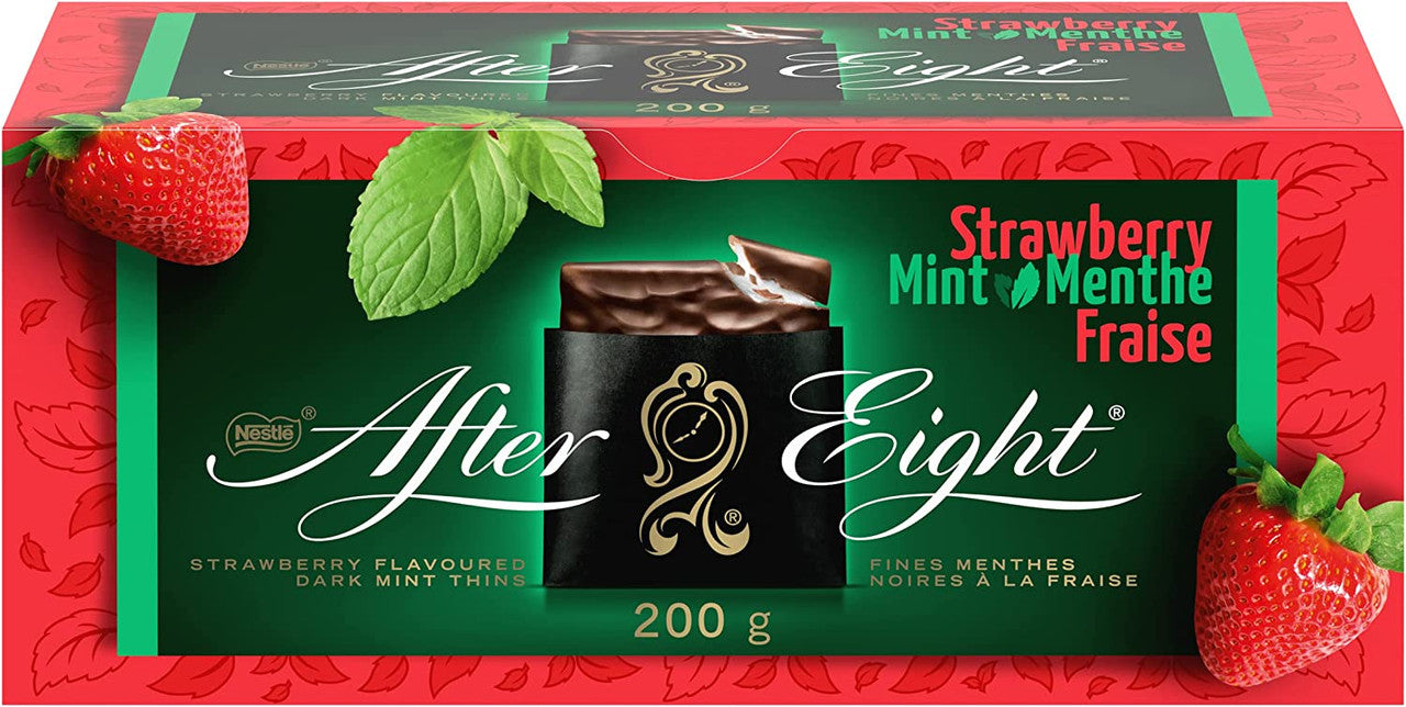 After Eight Strawberry Mint Chocolate, 200g/7 oz. Box {Imported from Canada}
