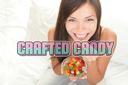 Crafted Candy Gummy Bears Candy 100g, gummies in a bowl.