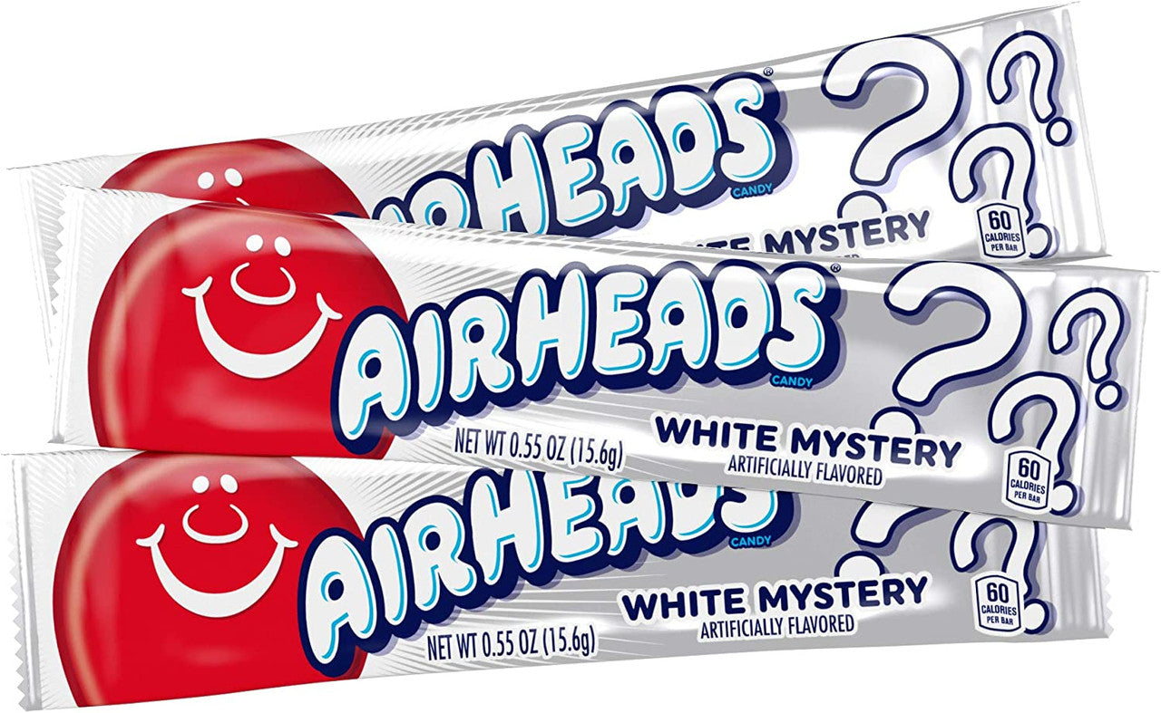 Airheads Candy Individually Wrapped Bars, White Mystery, 0.55 Ounce (Pack of 36) {Imported from Canada}