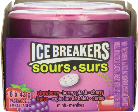 Ice Breakers Berry Sours Original Sours, 1.5oz Pucks(6pk) {Canadian}
