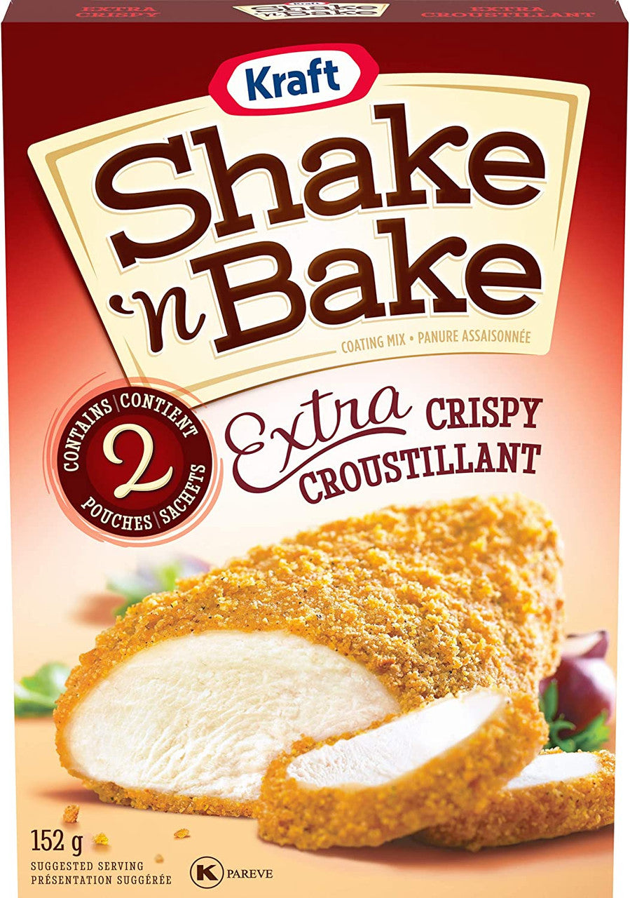 Kraft Shake 'n Bake Extra Crispy Original Coating Mix, 152g/5.3 oz. Box {Imported from Canada}