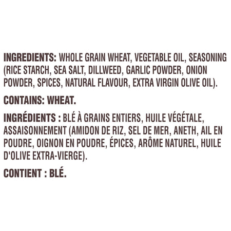 Christie Triscuit Dill Sea Salt & Olive Oil, 200g/7.1 oz., (Imported from Canada)