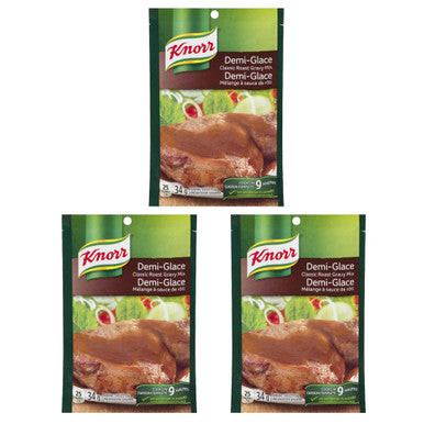 Knorr Classic Roast Gravy Mix, Demi-Glace, 34g/1.2oz., (3 Pack) {Imported from Canada}