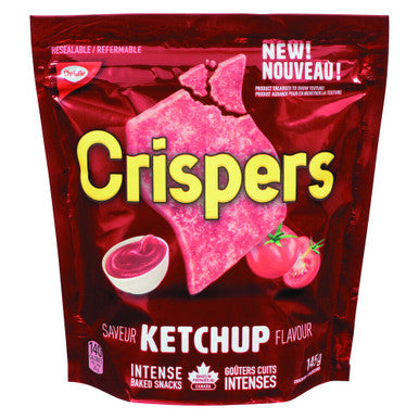 Christie Crispers Ketchup Crackers, 145g/5.1 Ounce, Bag, {Imported from Canada}