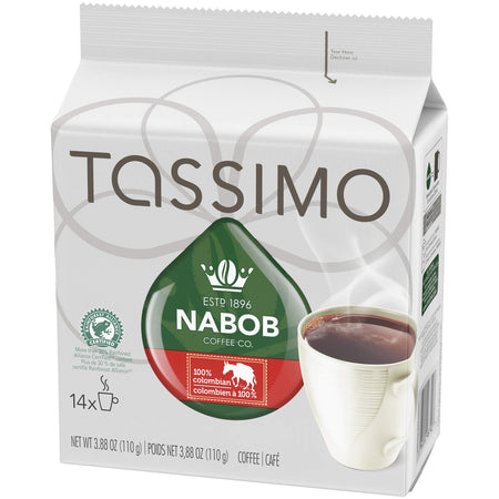 Tassimo Nabob 100% Colombian Coffee 14 T Discs (110g / 3.8oz)