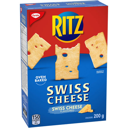 Christie RITZ SWISS CHEESE Flavoured Crackers, 200g/7.1oz., {Imported from Canada}