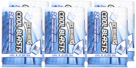Ice Breakers Cool Blasts Peppermint Mints, 22g, 6ct (Imported from Canada)