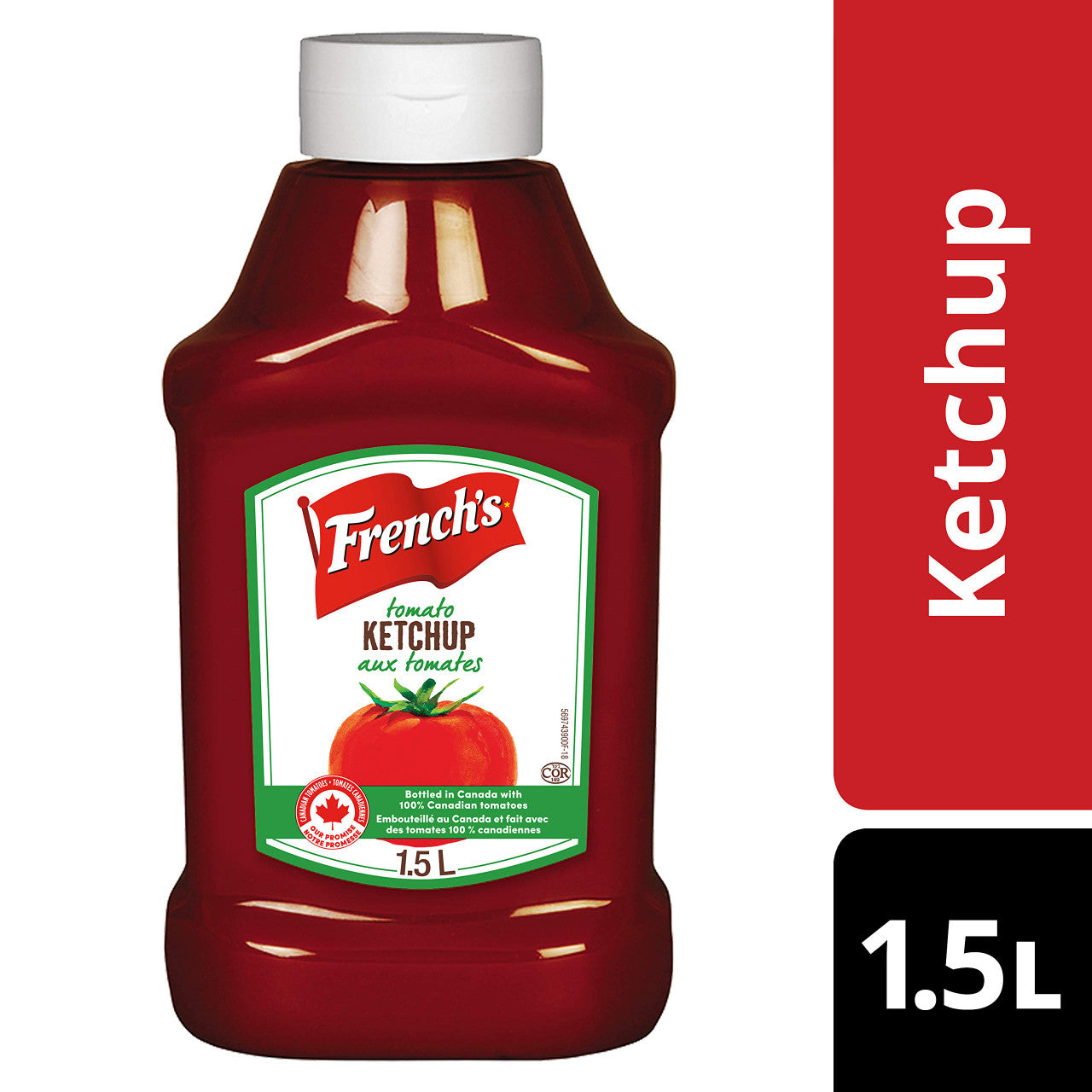 French's, Tomato Ketchup, 1.5L/50.7oz, (Imported from Canada)