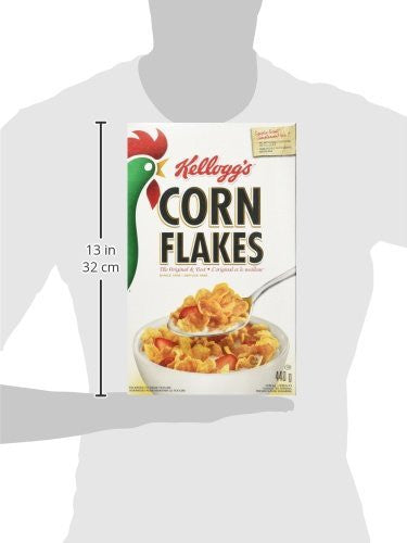 Kellogg's, Corn Flakes Cereal, 440g/15.5oz., {Imported from Canada}