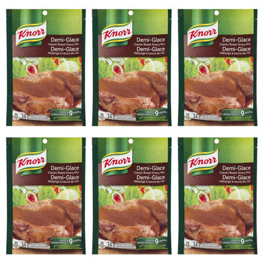 Knorr Classic Roast Gravy Mix, Demi-Glace, 34g/1.2oz., (6 Pack) {Imported from Canada}