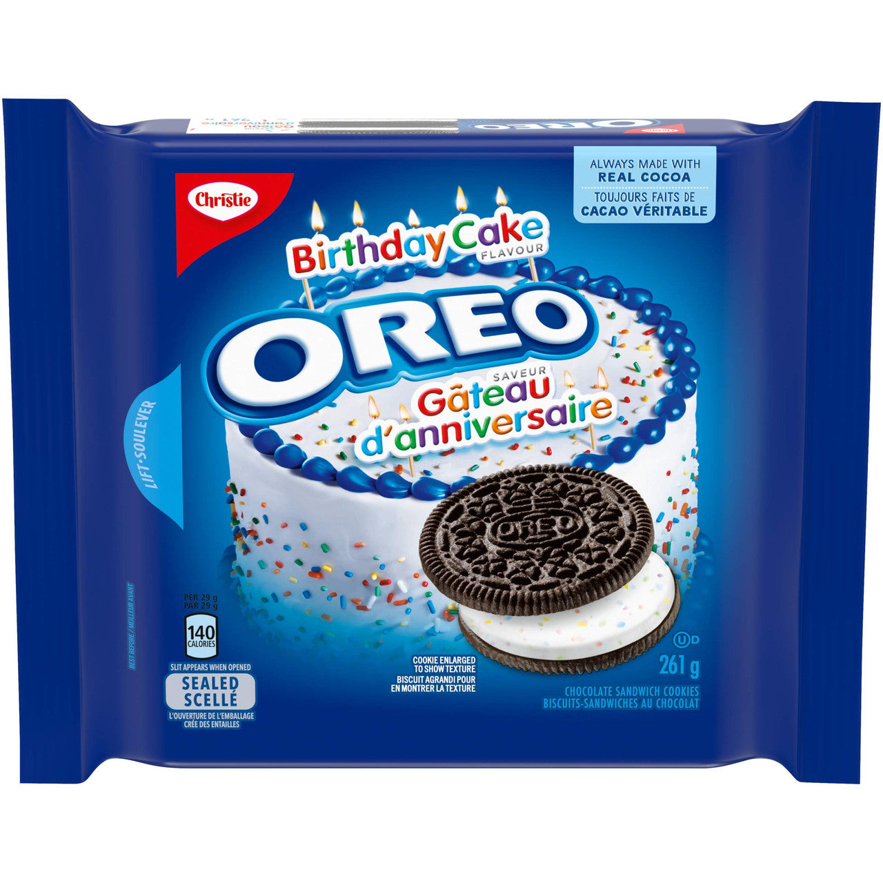Christie, Oreo Birthday Cake Flavour Cookies, 261g/9.2 oz, Bag {Imported from Canada}