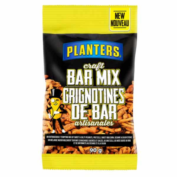 Planters Craft Bar Mix Peanuts, 90g/3.2oz, {Imported from Canada}