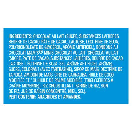 M&M'S Minis Rice Crisp, Milk Chocolate bar, 107g/3.8 oz. {Imported from Canada}