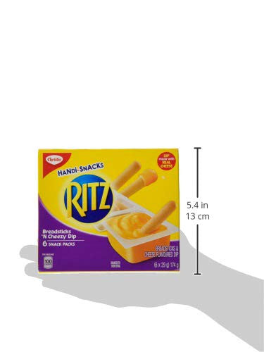 Christie Handi-Snacks Ritz Breadsticks & cheese (6 X 29g) 174g/6.1 oz {Imported from Canada}