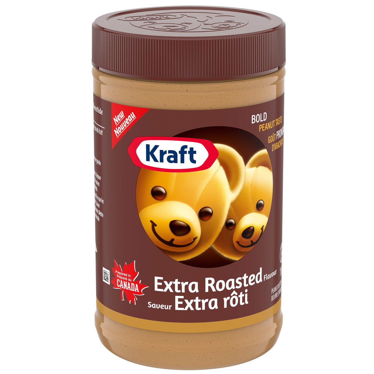 Kraft Extra Roasted Peanut Butter, 1kg/2.2 lbs {Imported from Canada}