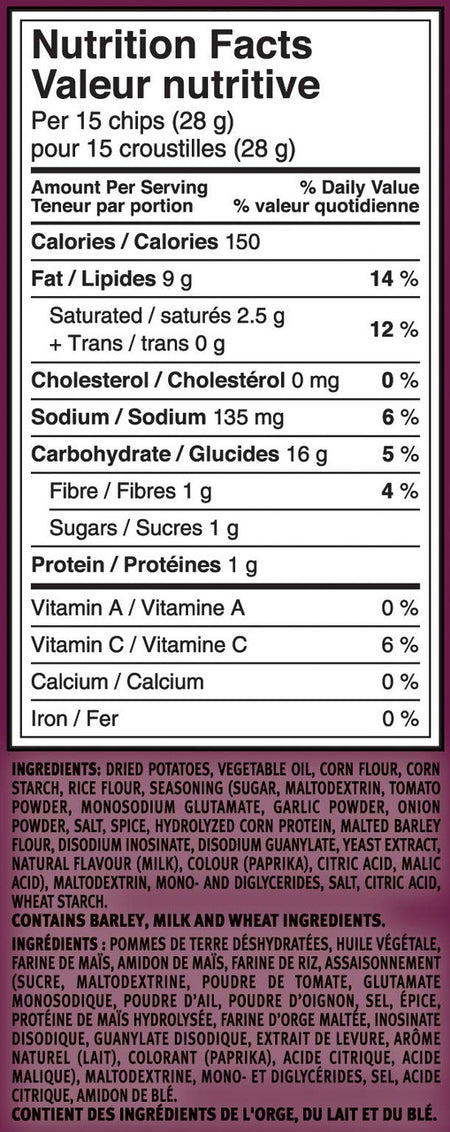 Pringles BBQ Flavour Potato Chips, 156g/5.5oz, (Pack of 14), {Imported from Canada}