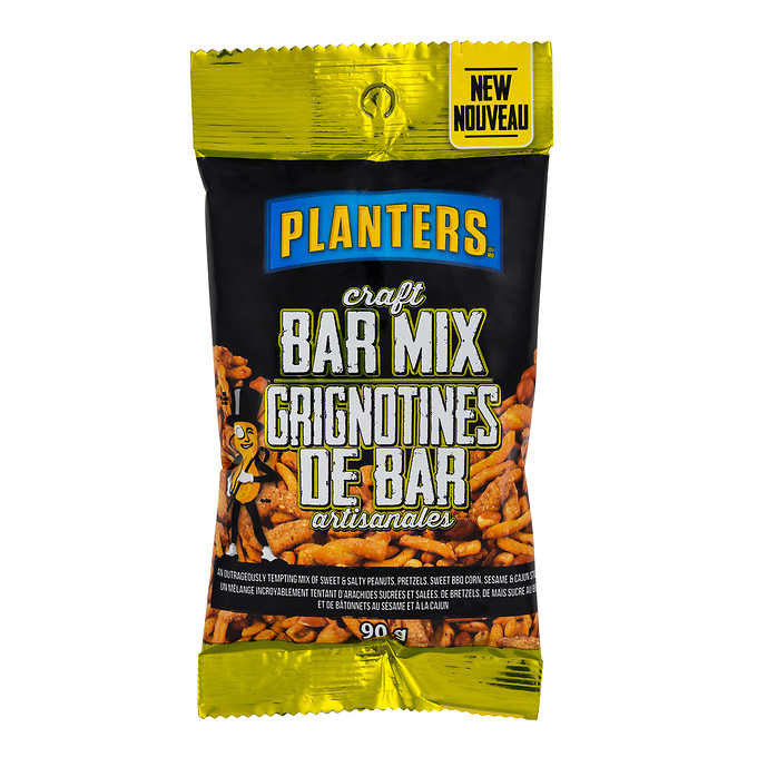 Planters Craft Bar Mix Peanuts, 90g/3.2oz, {Imported from Canada}