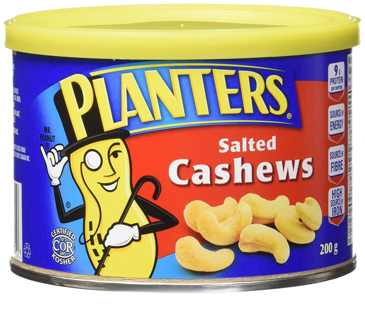 Planters Salted Cashews, 200g/7.1oz., 12 pack, {Imported from Canada}