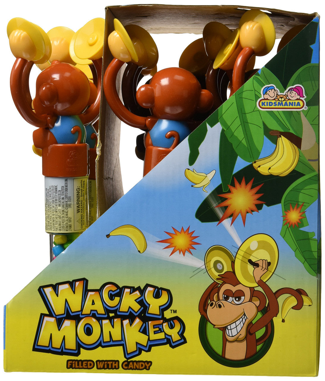Kidsmania Candy Filled Wacky Monkeys 12 Count Box {Imported from Canada}