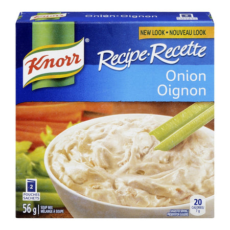 Knorr Recipe Onion Soup Mix 2 Pouches-56g, 24 count {Imported from Canada}