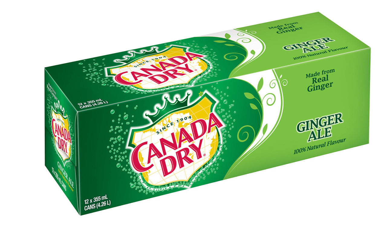 Canada Dry Ginger Ale, 12 Count, 355 ml - {Imported from Canada}