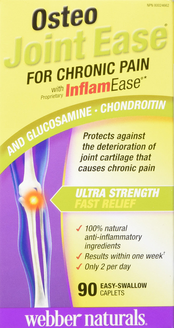 Webber Naturals Osteo Joint Ease with InflamEase and Glucosamine Chondroitin 90ct