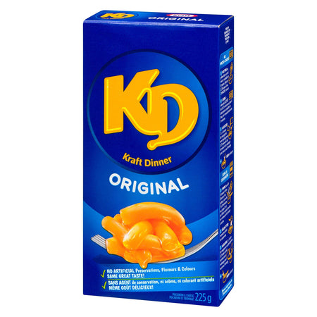 Kraft Dinner, Original Mac & Cheese 225g/7.6oz., 12ct, {Imported from Canada}