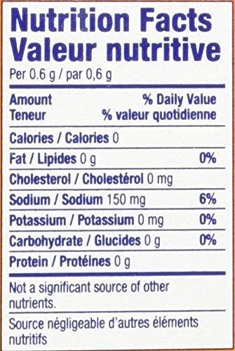 ARM & HAMMER Pure Baking Soda, 500g/17.64oz Box Nutrition Facts
