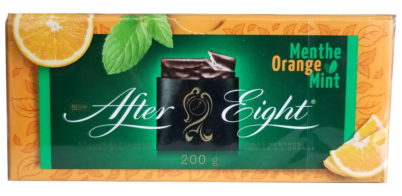 After Eight Orange Mint Chocolate, 200g/7 oz. Box {Imported from Canada}