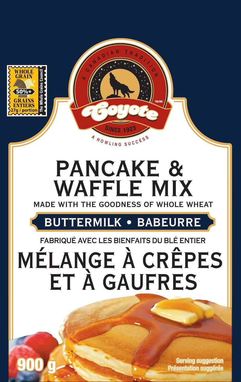 Coyote Buttermilk Pancake Mix, 900g/31.8 oz., {Imported from Canada}