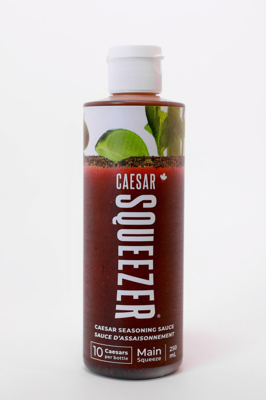 Caesar Squeezer Caesar Seasoning Sauce, Main Squeeze, 250mL/8.75 fl. oz., Bottle {Imported from Canada}