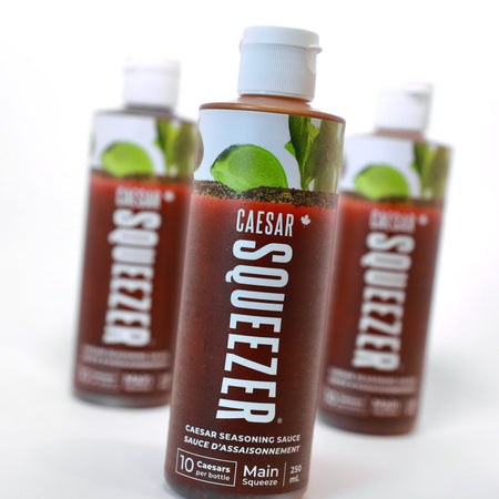 Caesar Squeezer Caesar Seasoning Sauce, Main Squeeze, 250mL/8.75 fl. oz., Bottle {Imported from Canada}