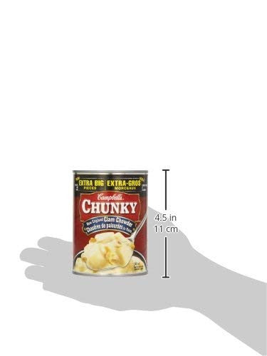 Campbell's Chunky New England Clam Chowder Soup, 540ml/18.3 oz. Can Size