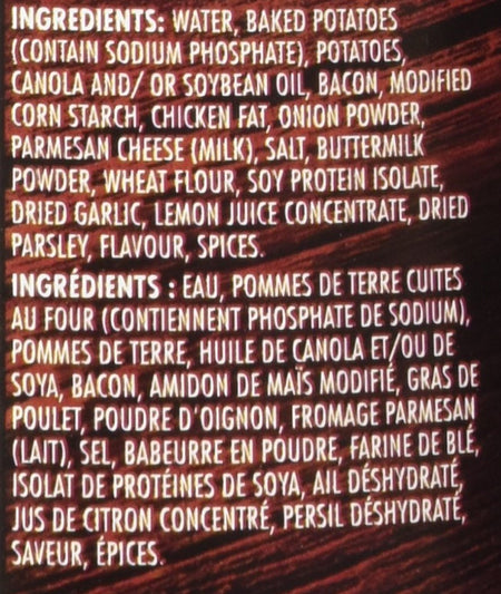 Campbell's Chunky Soup, Baked Potato with Bacon, 540ml/18.25oz Ingredients