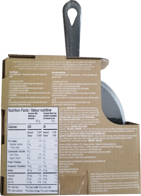 Cast Iron Skillet Kit Kat Brownie Baking Kit, 76g/2.7oz., {Imported from Canada}