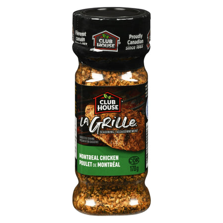 Club House La Grille Montreal Chicken Spice, 6 x 170g/6oz Front side