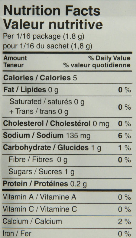 Club House Ranch Style Dressing & Dip Mix, 28g/1oz., Sachet Nutrition Facts